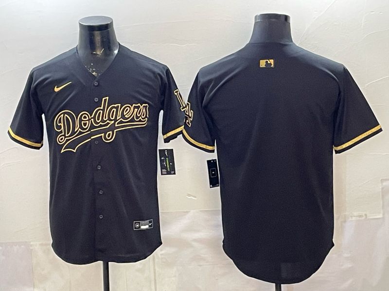 2026 Men Nike Los Angeles Dodgers Blank black gold Game MLB Jersey 001->los angeles dodgers->MLB Jersey